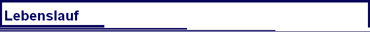 Lebenslauf